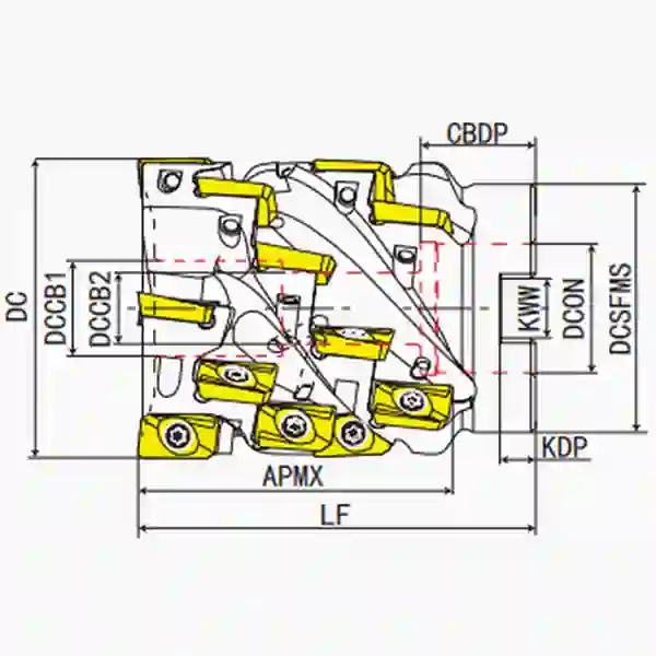 AP SHELL TYPE ROUGH CUTTING END MILLS - Image 3