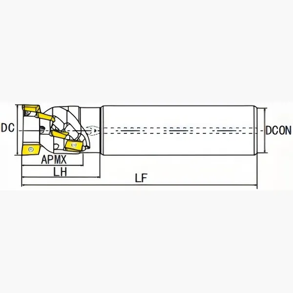 AP ROUGHING CUT CORN MILLING CUTTER (STRAIGHT SHANK) - Image 2
